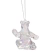 Frosted Spirit Iridescent Polar Bear Hanging Decoration