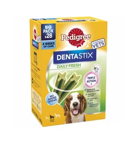 Pedigree Dentastix 28 Daily Fresh Adult Medium Dog Dental Treats 720g