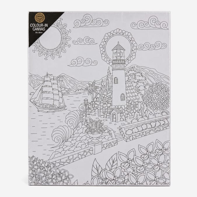 Colour Your Own Canvas 25x30cm Assorted