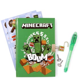 Minecraft Kids Magic Pen And Secret Diary Stationery Gift Set