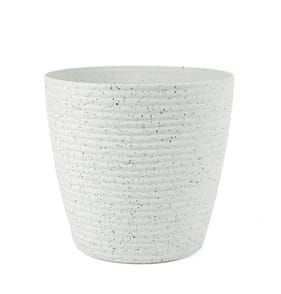 Jardin Thread Plastic Planter 23cm - White