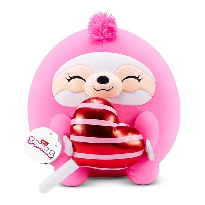 Snackles 14" Plush Valentine's Edition - Sloth & Lollipop
