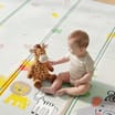 Liberty House Toys Reversible Toddler Play Mat – Jungle & Dinosaur