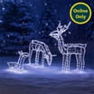 Prestige Mains Operated LED Iridescent Reindeer Family