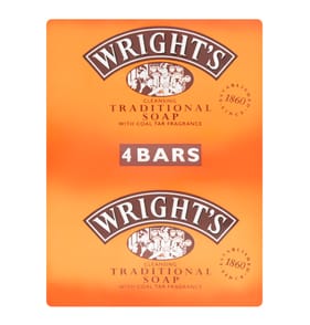 Wright's Cleansing Traditional Soap 4 x 100g