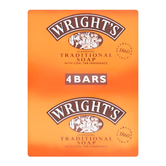 Wright's Cleansing Traditional Soap 4 x 100g