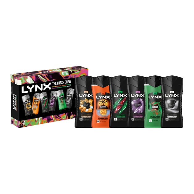Linx Box Set Lynx Shower Gel Gift Set - The Fresh Crew | Home Bargains