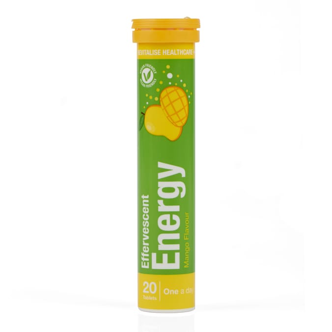 Revitalise Healthcare Effervescent Energy Tablets 20s - Mango