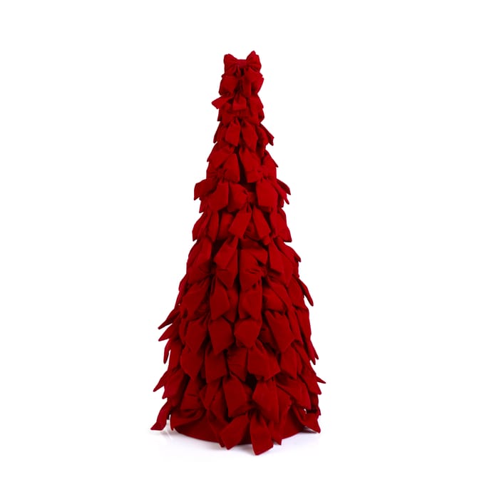 Winter Charm Large Velvet Bow Tree