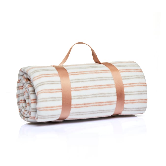 The Outdoor Edit Earthed Fleece Picnic Blanket - Pink 