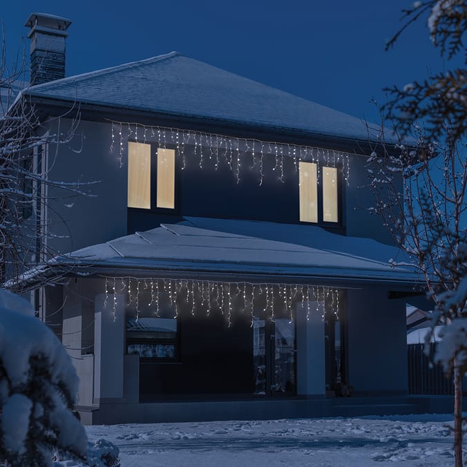  Prestige Mains Operated 1000 LED Gutter Icicle Lights
