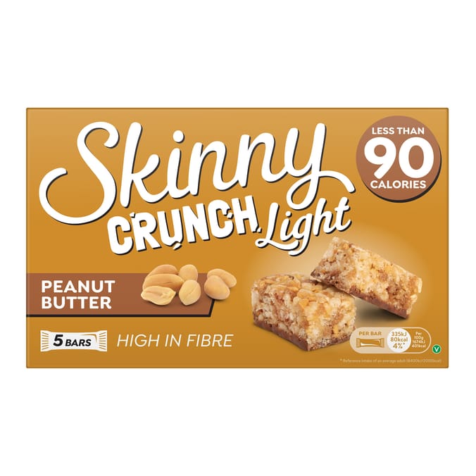 Skinny Crunch Light Bar 20g 5 Pack - Peanut Butter x10