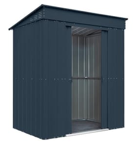  StoreMore Pent Metal Shed 6x3ft - Anthracite Grey