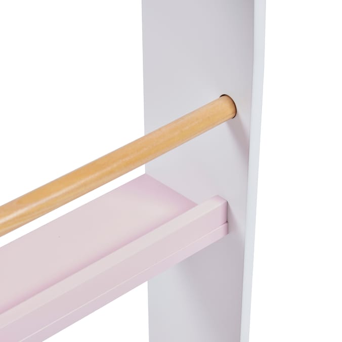 Liberty House Toys Kids Picture Book Wall Bookshelf - White & Pink