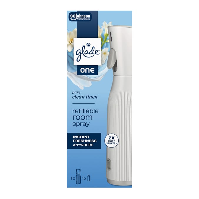 Glade One Refillable Room Spray Starter Kit 1x13ml - Pure Clean Linen  