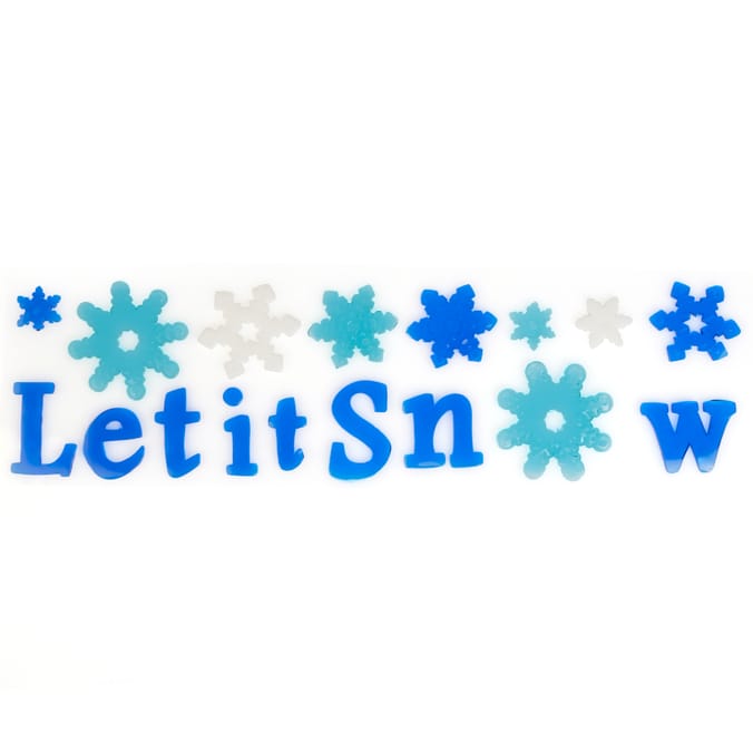 Festive Feeling Christmas Reusable Gel Window Stickers
