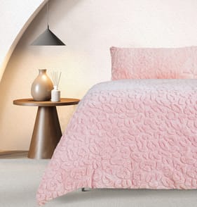 The Winter Warmer Collection Leopard Teddy Duvet Set