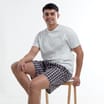 Originals Men's Grey T-Shirt & Shorts Pyjama Set