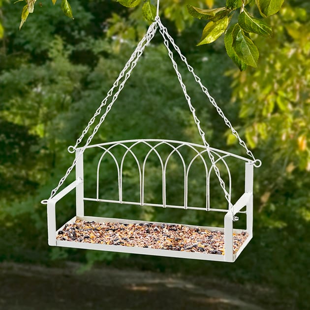 Jardin Metal Swing Chair Bird Feeder Home Bargains