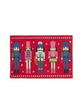 Home Collections Washable Printed Door Mat - Nutcracker