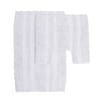 Home Collections 2 Piece Chenille Stripe Bath Mat Set
