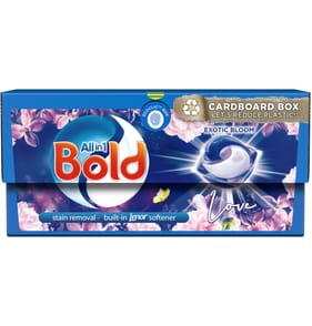 Bold All-in-1 Pods Washing Liquid Capsules Exotic Bloom 28 Washes