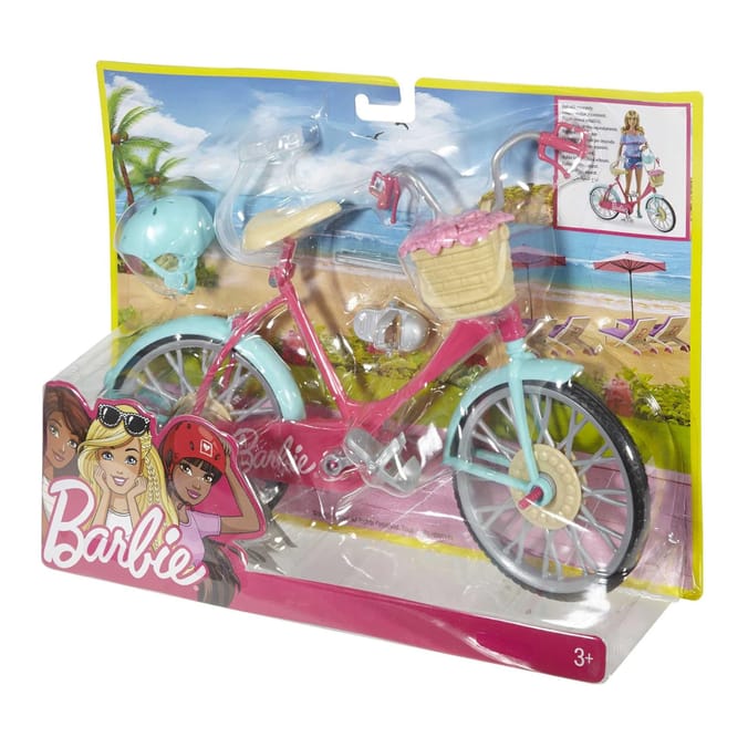Barbie Bike with Basket of Flowers DVX55