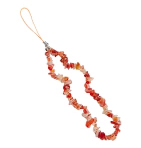 Crystal Phone Charm - Red Agate