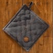 The Hairy Bikers Stone Wash Pot Holder x2 - Black