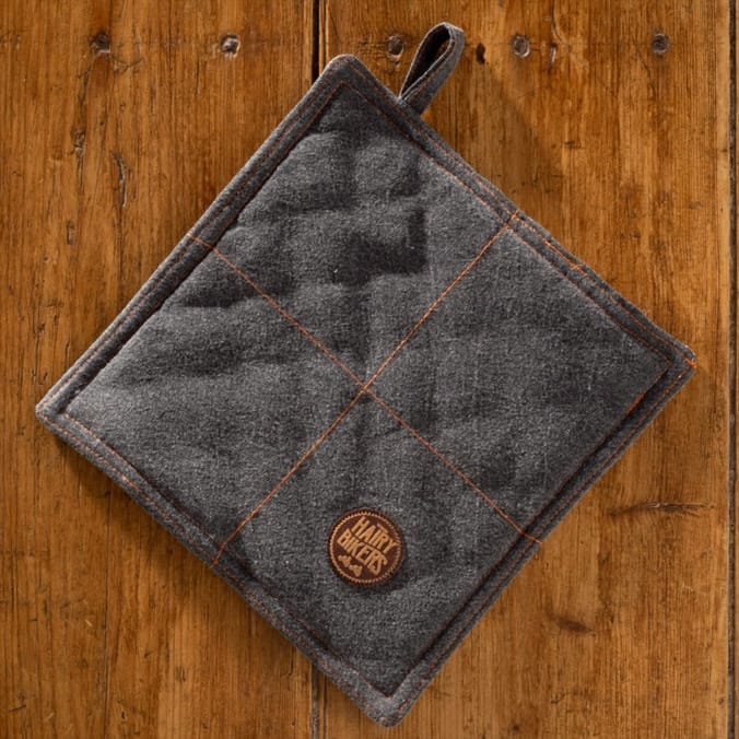The Hairy Bikers Stone Wash Pot Holder x2 - Black