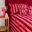 Joyful Bow Stripe Duvet Set - Double 