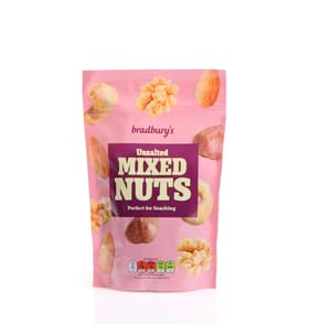 Bradbury's Unsalted Mixed Nuts 200g