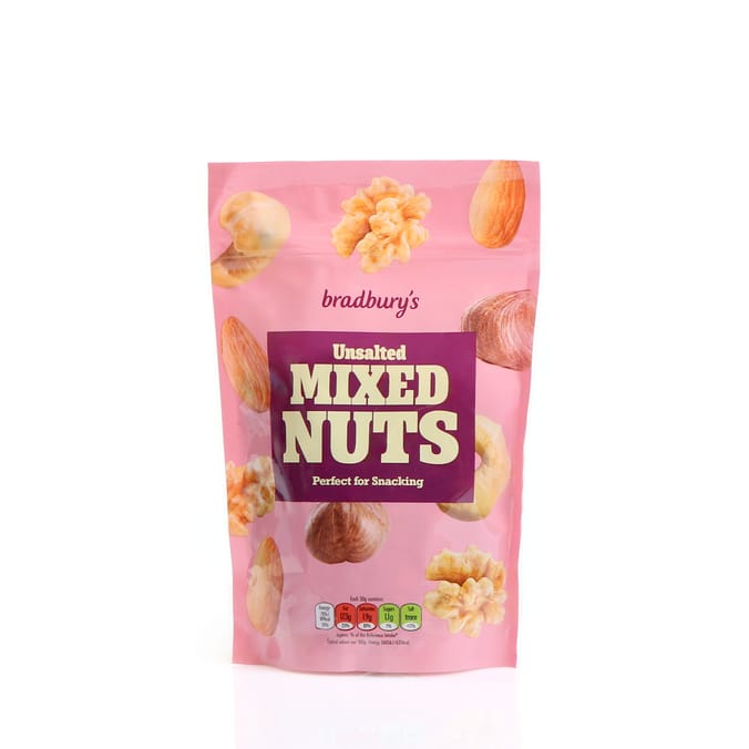 Bradbury's Unsalted Mixed Nuts 200g