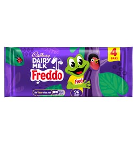 Cadbury Dairy Milk Freddo Chocolate Bar 4 Pack Multipack 72g