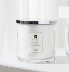 Wickford & Co Premium Scented Candle 2.2kg - Lime Basil & Mandarin