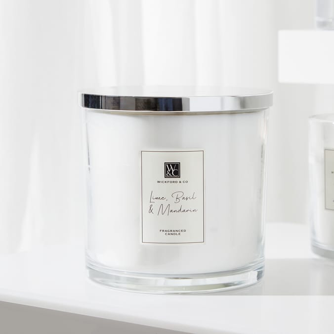 Wickford & Co Premium Scented Candle 2.2kg - Lime Basil & Mandarin
