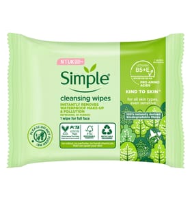 Simple Kind to Skin Cleansing Facial Wipes 7s