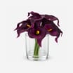 Artificial Cala Lilly In Glass Pot