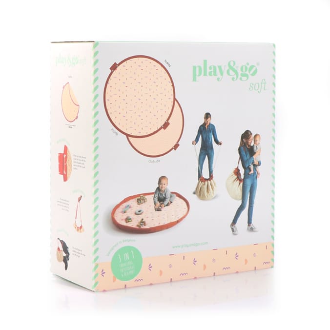 Play & Go Baby 2in1 Play Mat Bag - Pink Icons