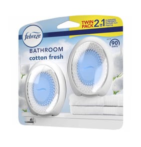 Febreze Bathroom Air Freshener Twin Pack - Cotton Fresh