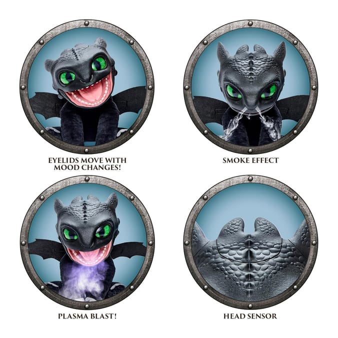 How To Train Your Dragon Puppetronic RealFX Interactive Figure - Toothless