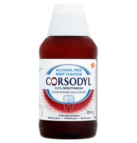 Corsodyl Mouthwash Mint Alcohol Free 300ml  