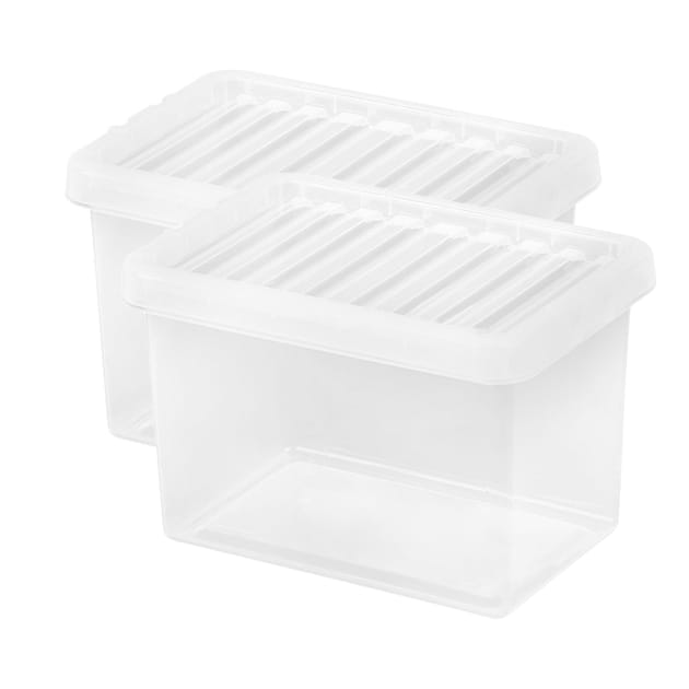 Wham 7 Litre Crystal Storage Box x2 Home Bargains