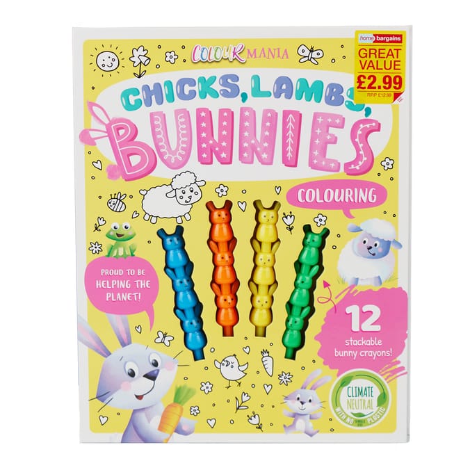 Chicks, Lambs, Bunnies Colouring Colourmania
