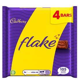 Cadbury Flake Chocolate Bar 4 Pack Multipack 80g