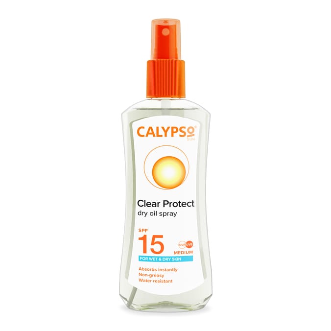 Calypso Clear Protection Dry Oil Spray 200ml SPF15