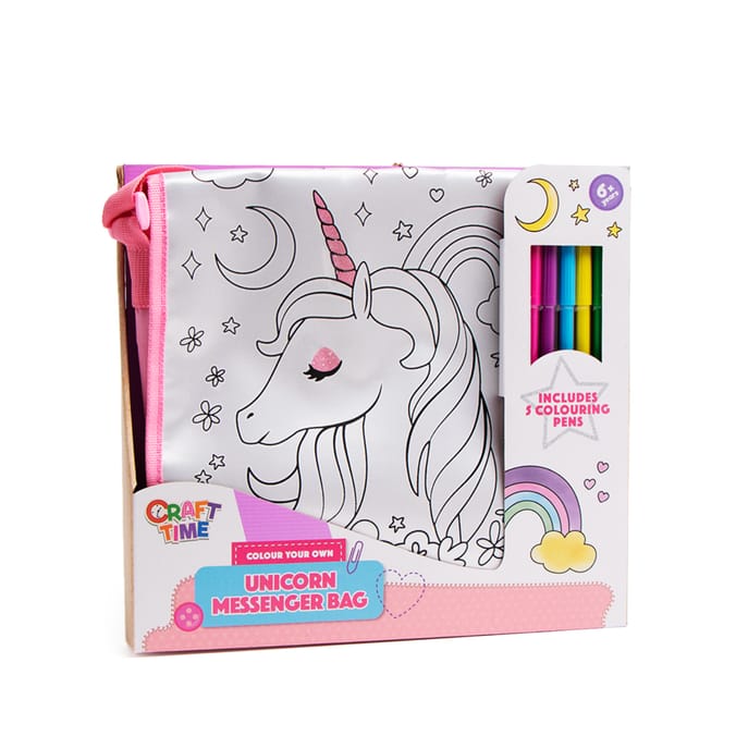 Craft Time Colour Your Own Messenger Bag