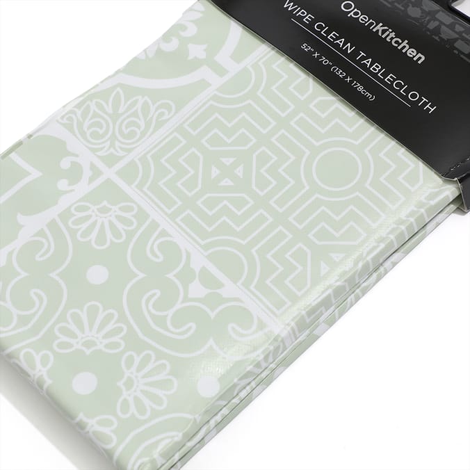Open Kitchen Wipe Clean Tablecloth