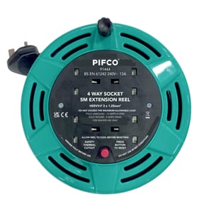 Pifco 4 Way Socket 5M Extension Reel