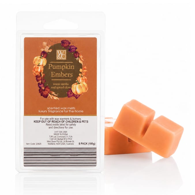 Wickford & Co Scented Wax Melts 8 Pack - Pumpkin Embers 